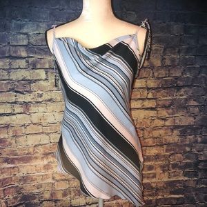 Spaghetti strapped dress shirt